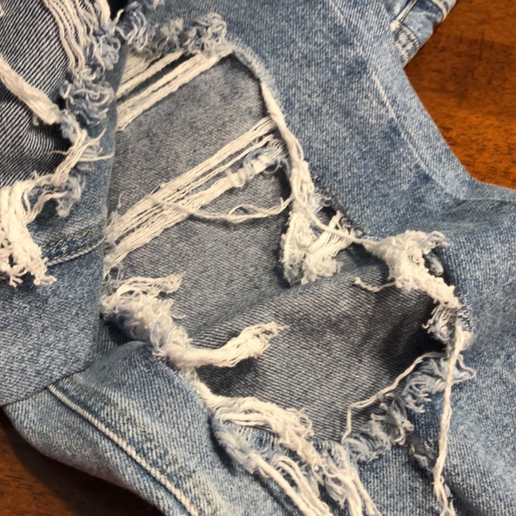 Simple Society Destroyed High Waisted Jeans - Picture 3 of 15